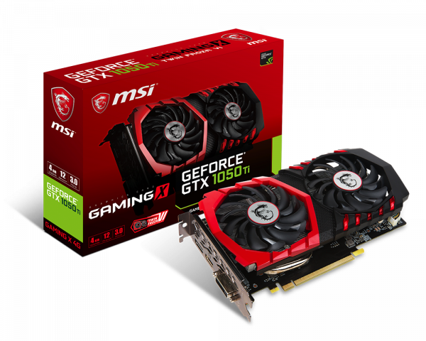 MSI GTX 1050 TI 4GB GDDR5